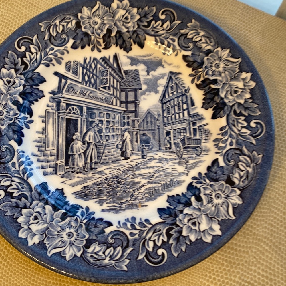 English Ironstone Tableware Saucer Dickens Series Old. Curiosity.